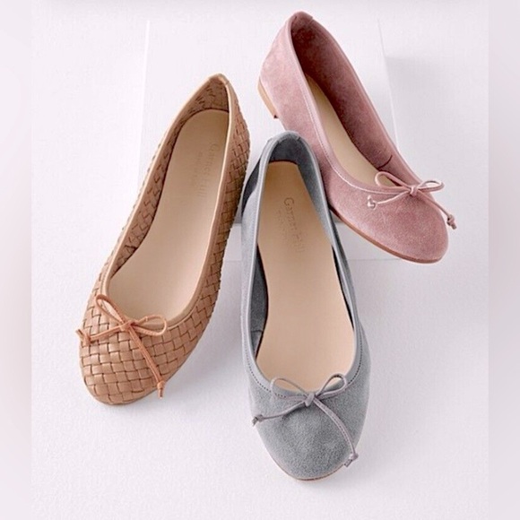 GARNET HILL BELISSIMA DOVE GRAY SUEDE BALLET FLAT- NWOB-8.5/MADE IN ITALY-FALL🍁 - Picture 9 of 9